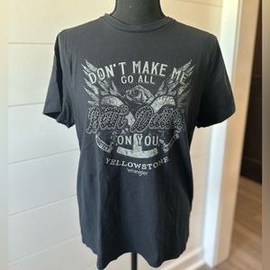 WRANGLER YELLOWSTONE ALL BETH DUTTON SS TEE:WASHED BLACK/MEDIUM